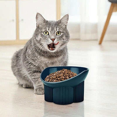 Gamelle pour chat - Anti-tipCatBowls™ - Bleu vert