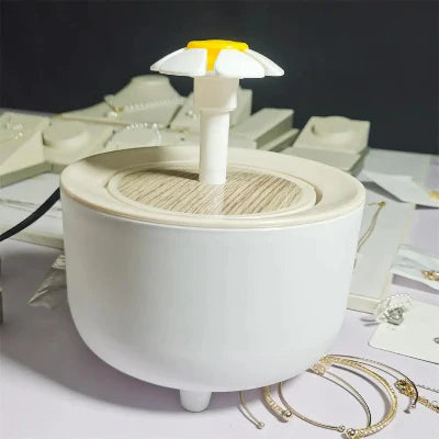 Fontaine à Eau Pour Chat - CatDrinker™ - Grain de bois blanc