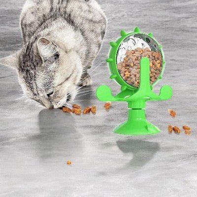 Distributeur de Croquettes - WhirlCatFeeder™ - Vert - SPECIAL CHAT