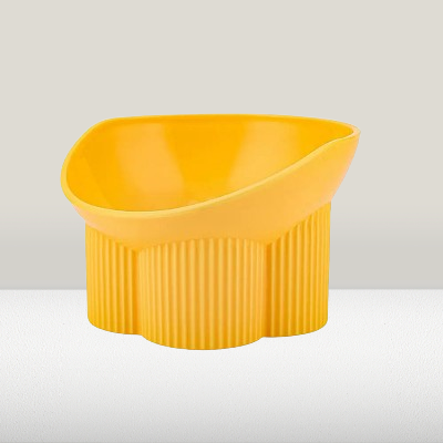 Gamelle pour chat - Anti-tipCatBowls™ - Jaune