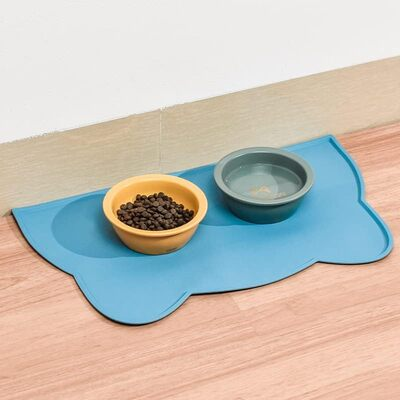 Tapis en Silicone - KittyPlacemat™ - Bleu