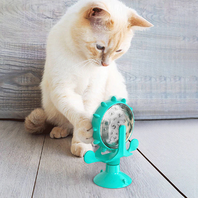 Distributeur de Croquettes - WhirlCatFeeder™ - Bleu