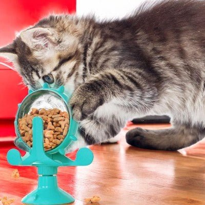 Distributeur de Croquettes - WhirlCatFeeder™ - Bleu - SPECIAL CHAT