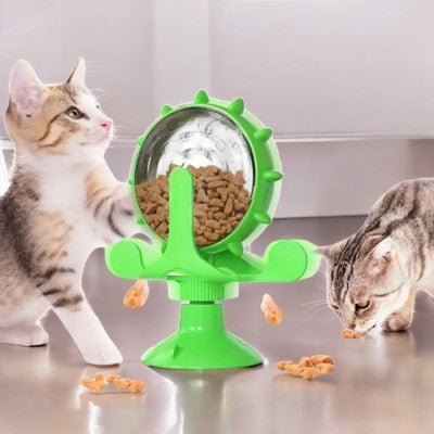 Distributeur de Croquettes - WhirlCatFeeder™ - Vert - SPECIAL CHAT