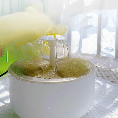 Fontaine à Eau Pour Chat - CatDrinker™ - Grain de bois blanc - SPECIAL CHAT