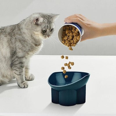 Gamelle pour chat - Anti - tipCatBowls™ - Bleu vert - SPECIAL CHAT