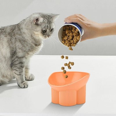 Gamelle pour chat - Anti - tipCatBowls™ - Rose orange - SPECIAL CHAT