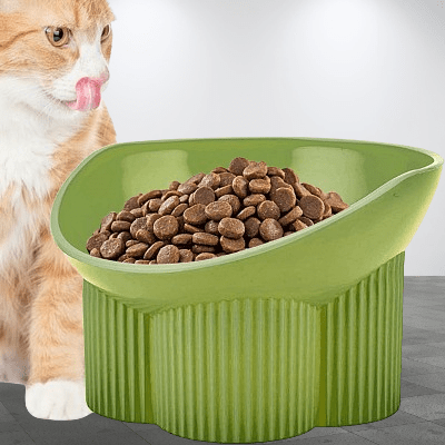 Gamelle pour chat - Anti - tipCatBowls™ - Vert - SPECIAL CHAT