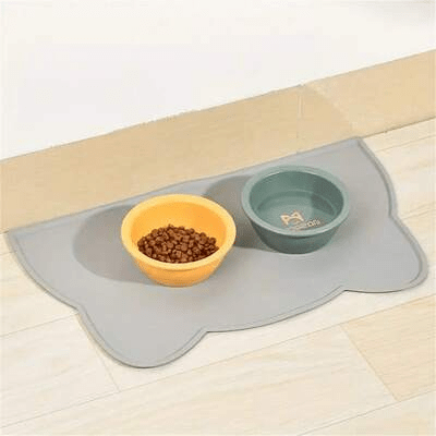 Tapis en Silicone - KittyPlacemat™ - Gris - SPECIAL CHAT